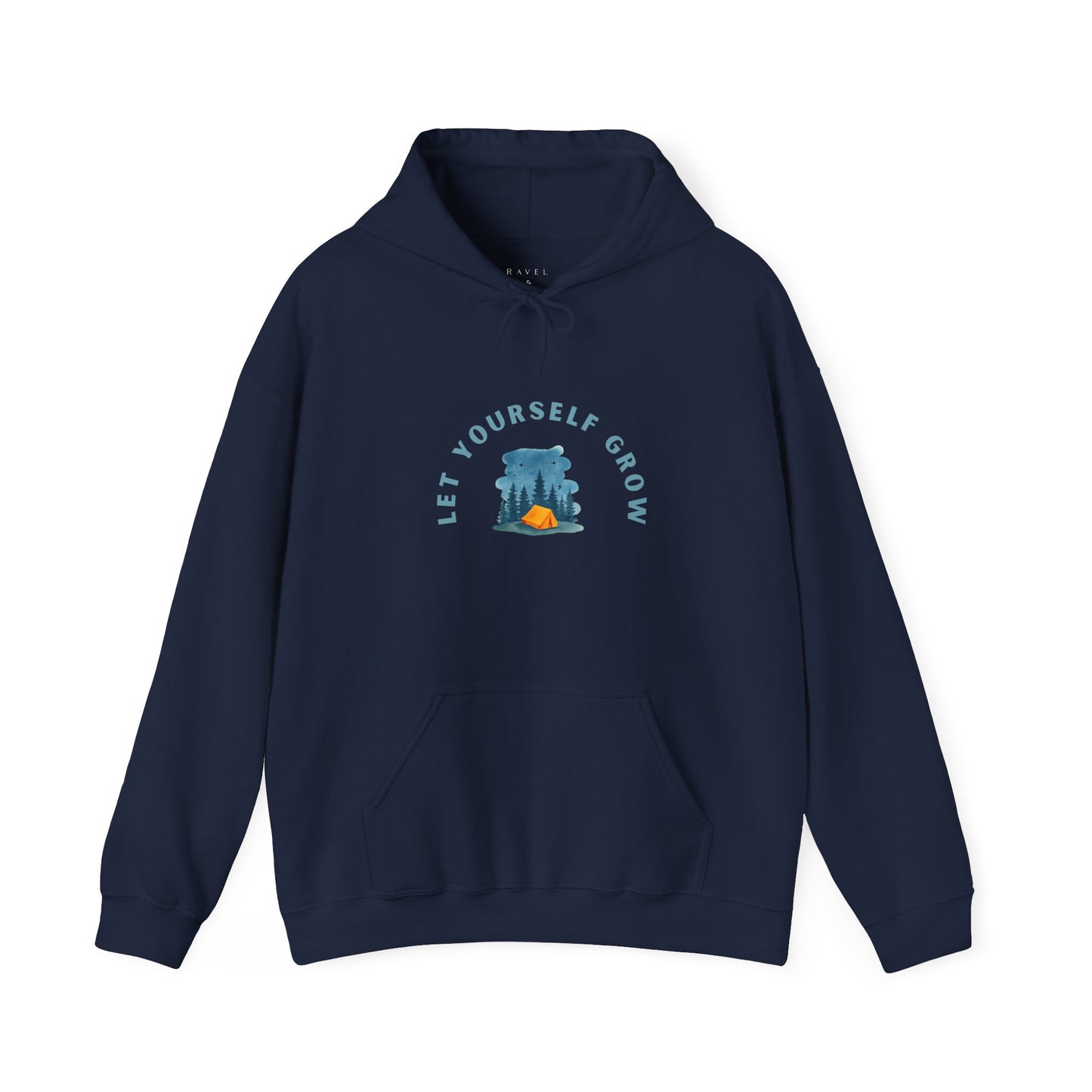 Hoodie — "Let Yourself Grow" Nature-Inspired Motivational Hoodie