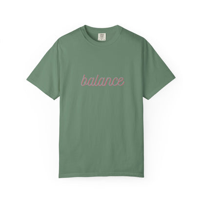 Balance Tee — Minimalist Inspirational  T-Shirt  'balance' Text