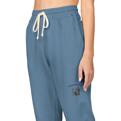 Cream 'Good Intentions' Fleece Sweatpants — Cozy Garment-Dyed Lounge Joggers