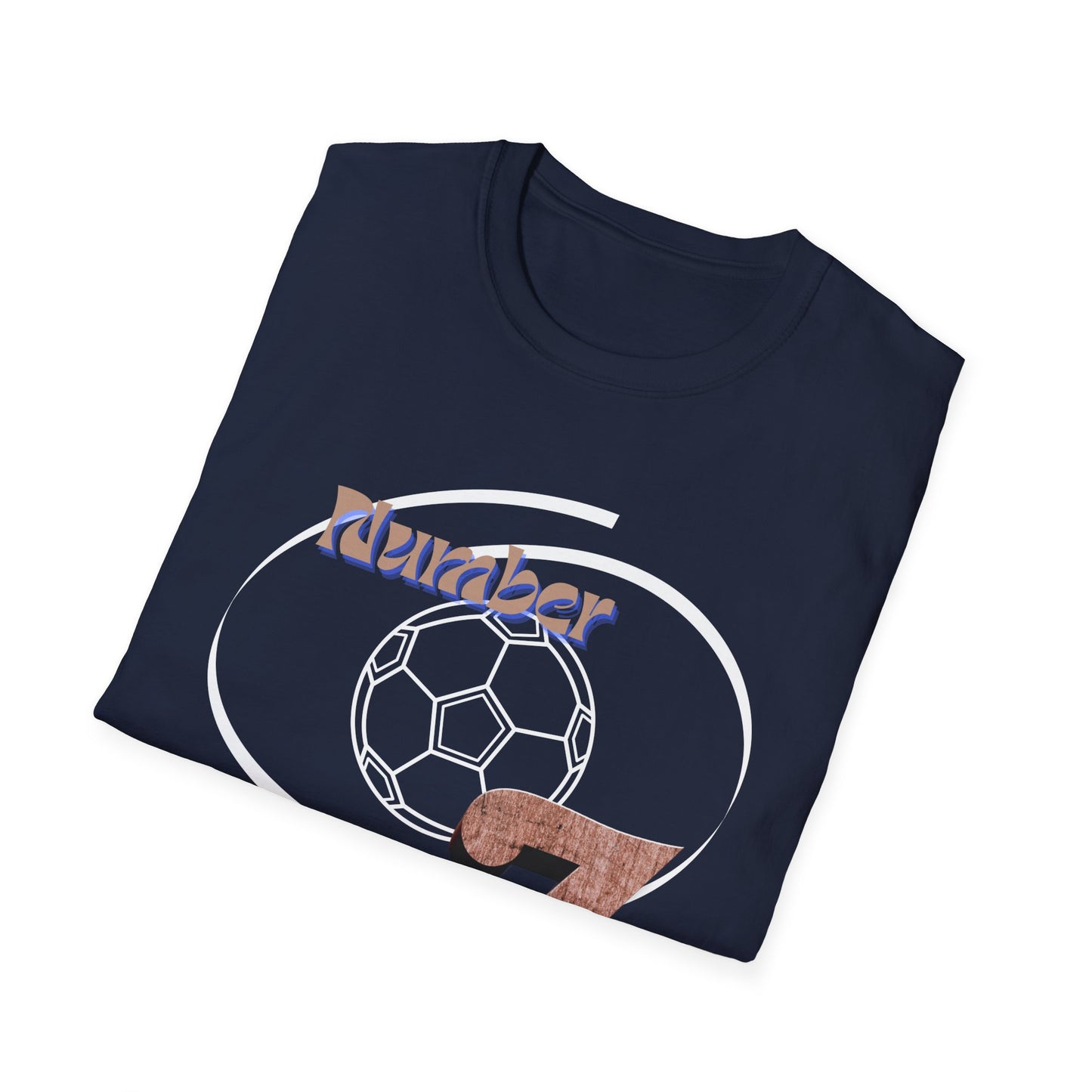 Soccer Number 7 Vintage Football Graphic T-Shirt