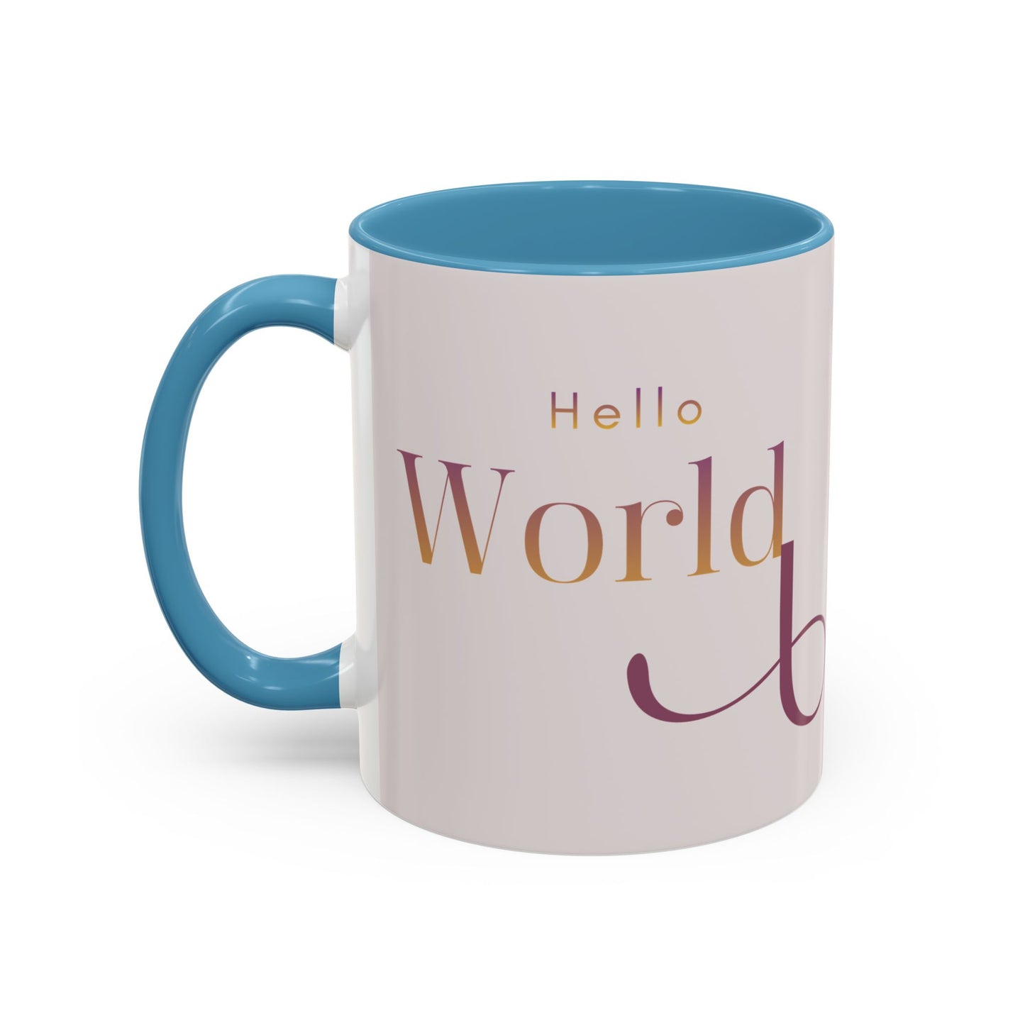 Hello World Modern Script Tech & Coder Accent Coffee Mug (11oz)