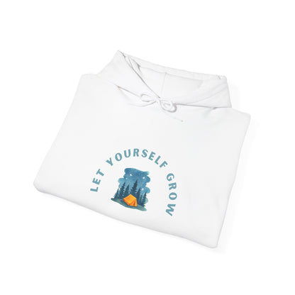 Let Yourself Grow Hoodie — Botanical Plant Graphic Hooded Sweatshirt