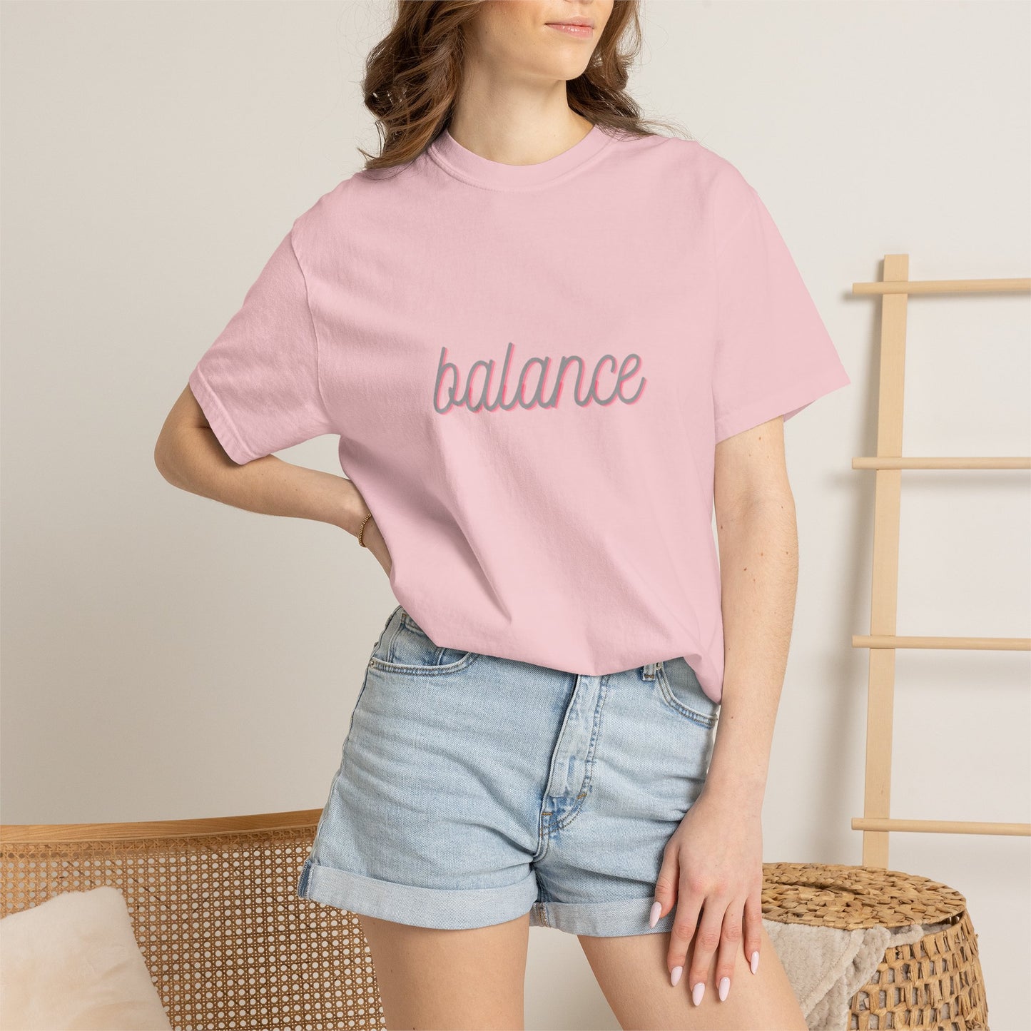 Balance Tee — Minimalist Inspirational  T-Shirt  'balance' Text