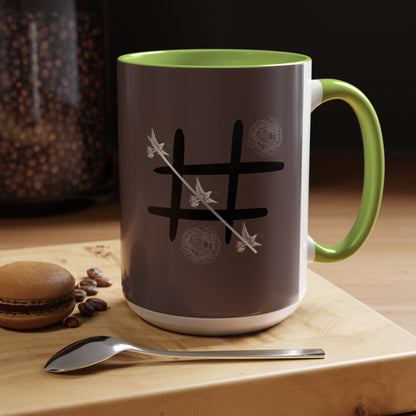 Peace Wins Ceramic Coffee Cup Peace/War design (11/15oz)