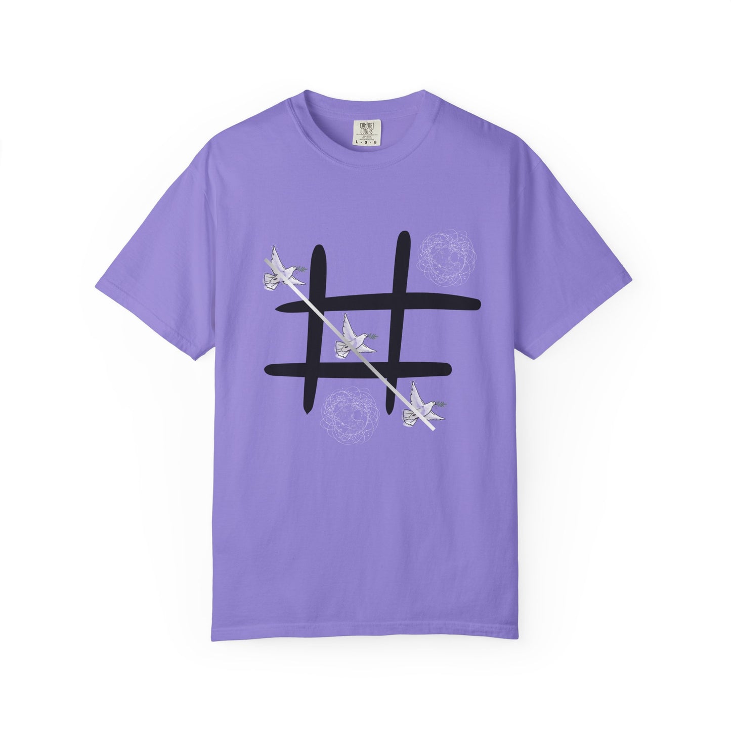 Tic Tac Doves Graphic T-Shirt Peace Wins