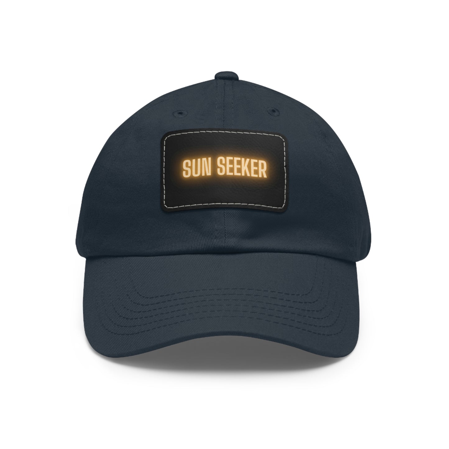 Sun Seeker Leather Patch Dad Hat