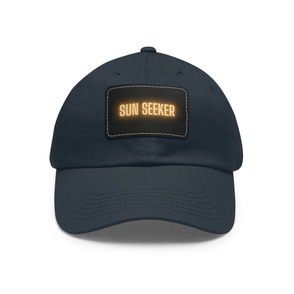 Sun Seeker Leather Patch Dad Hat