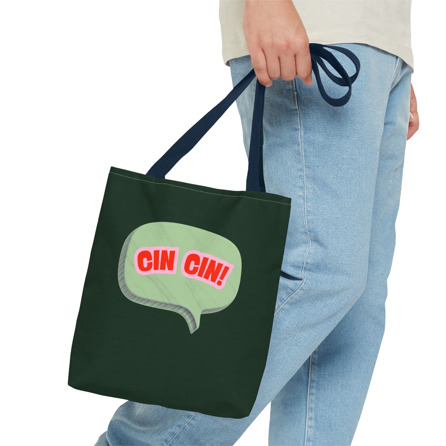 Cin Cin! Speech Bubble Cotton Tote Bag