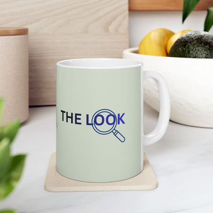 "The Look" Minimalist Coffee Cup with Sleek Line Art (11oz, 15oz)