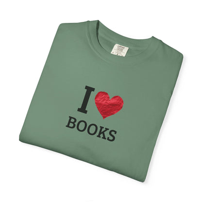 I Love Books T-Shirt — Vintage Love Books Tee for Readers & Book Lovers