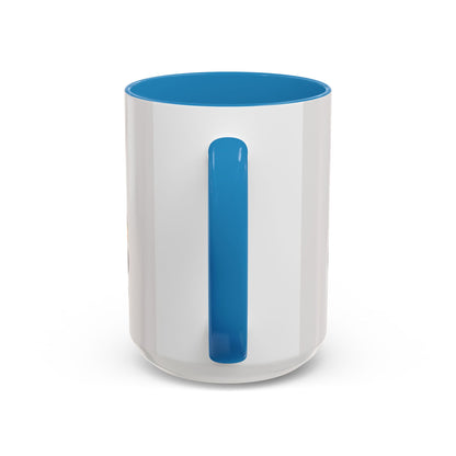 Accent Coffee Mug — 'Start Strong' Motivational Character Coffee Mug