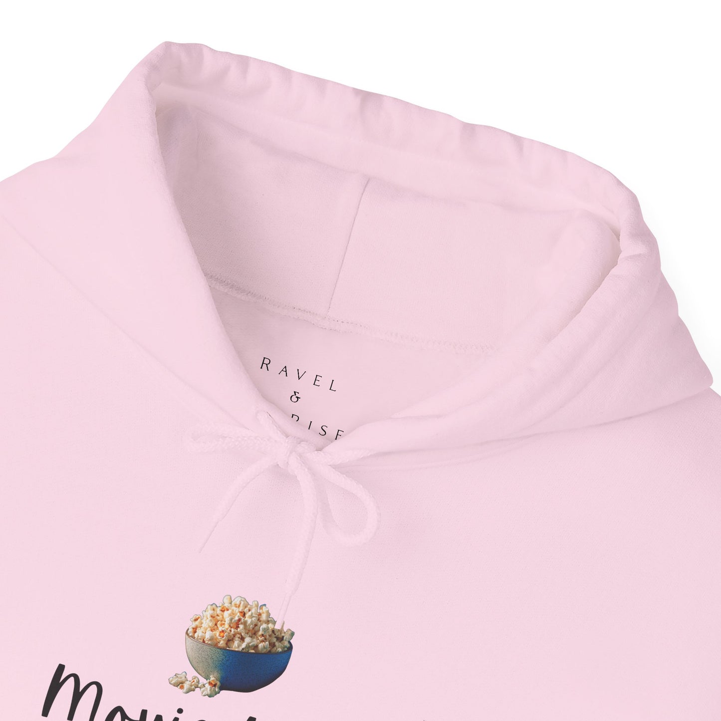 Movie Time Hoodie — Cozy Popcorn Graphic Sweatshirt