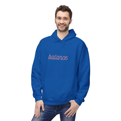 Balance Script Hoodie Typography Pullover