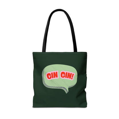 Cin Cin! Speech Bubble Cotton Tote Bag