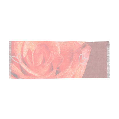 Rose Dewlight  Feminine Floral Print Wrap for Spring & Valentine's