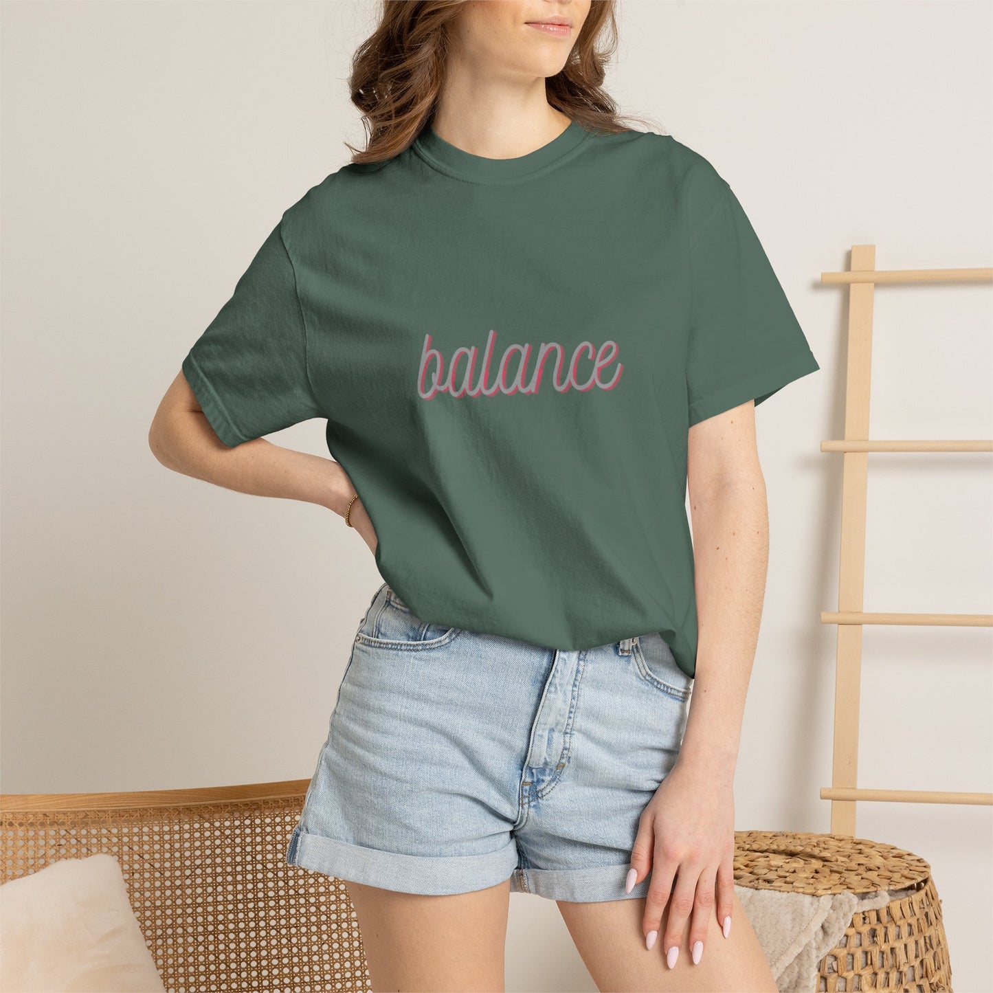 Balance Tee — Minimalist Inspirational  T-Shirt  'balance' Text