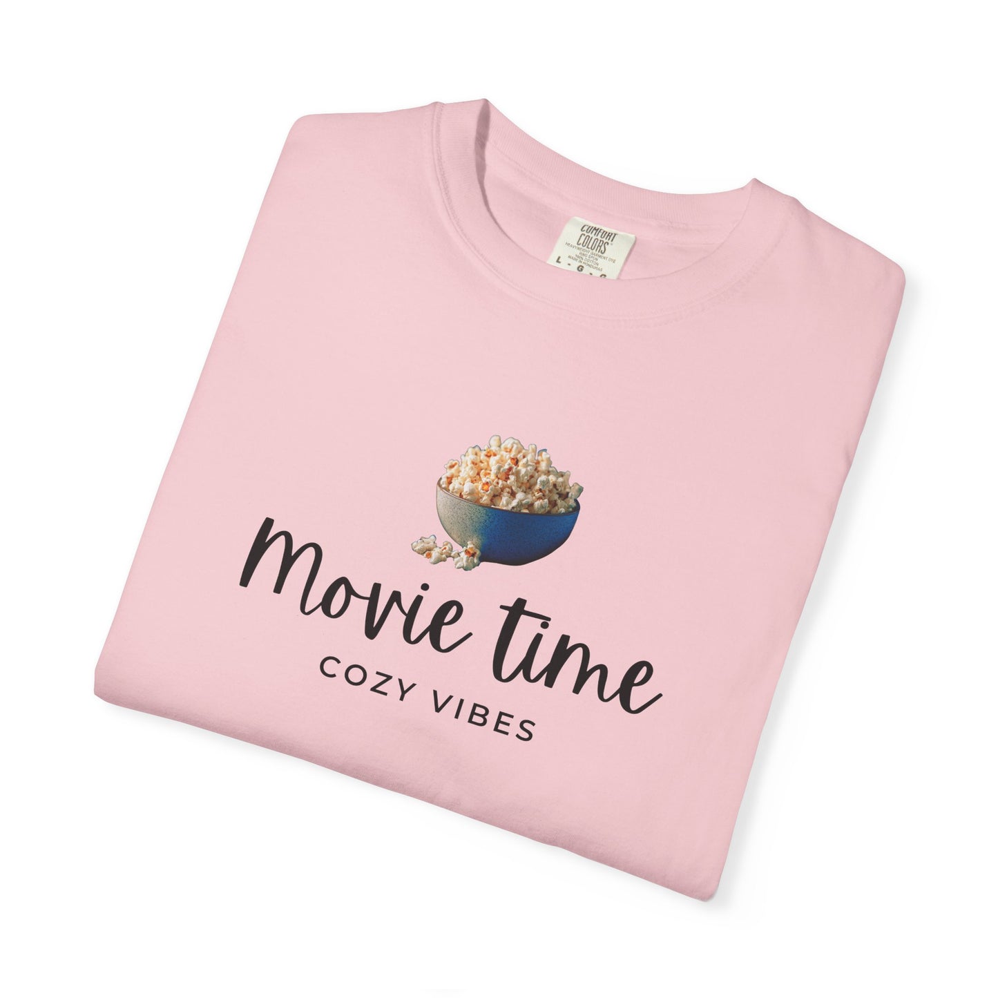 Movie Time T-Shirt – Cozy Vibes Popcorn Graphic Tee