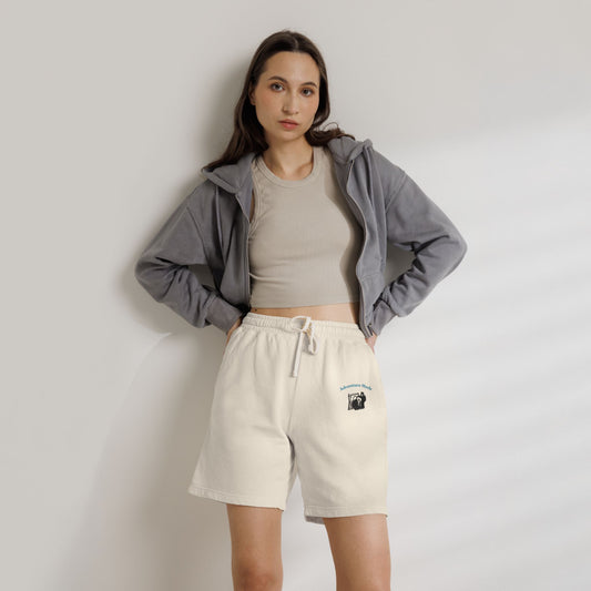 Lightweight Fleece Sweat Shorts — 'Adventure Mode' Vintage Camera Graphic