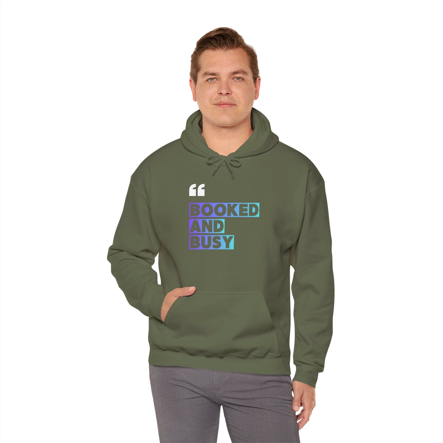 "Booked and Busy" Graphic Pullover for Readers & Creatives