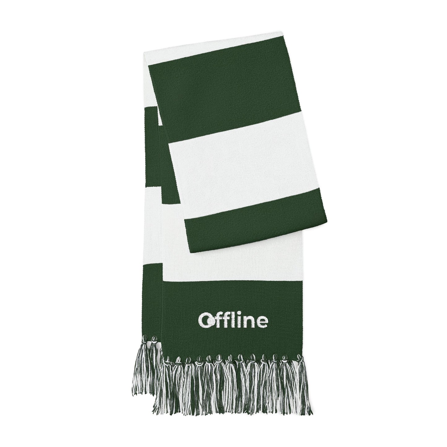 Embroidered 'Offline' Spectator Scarf