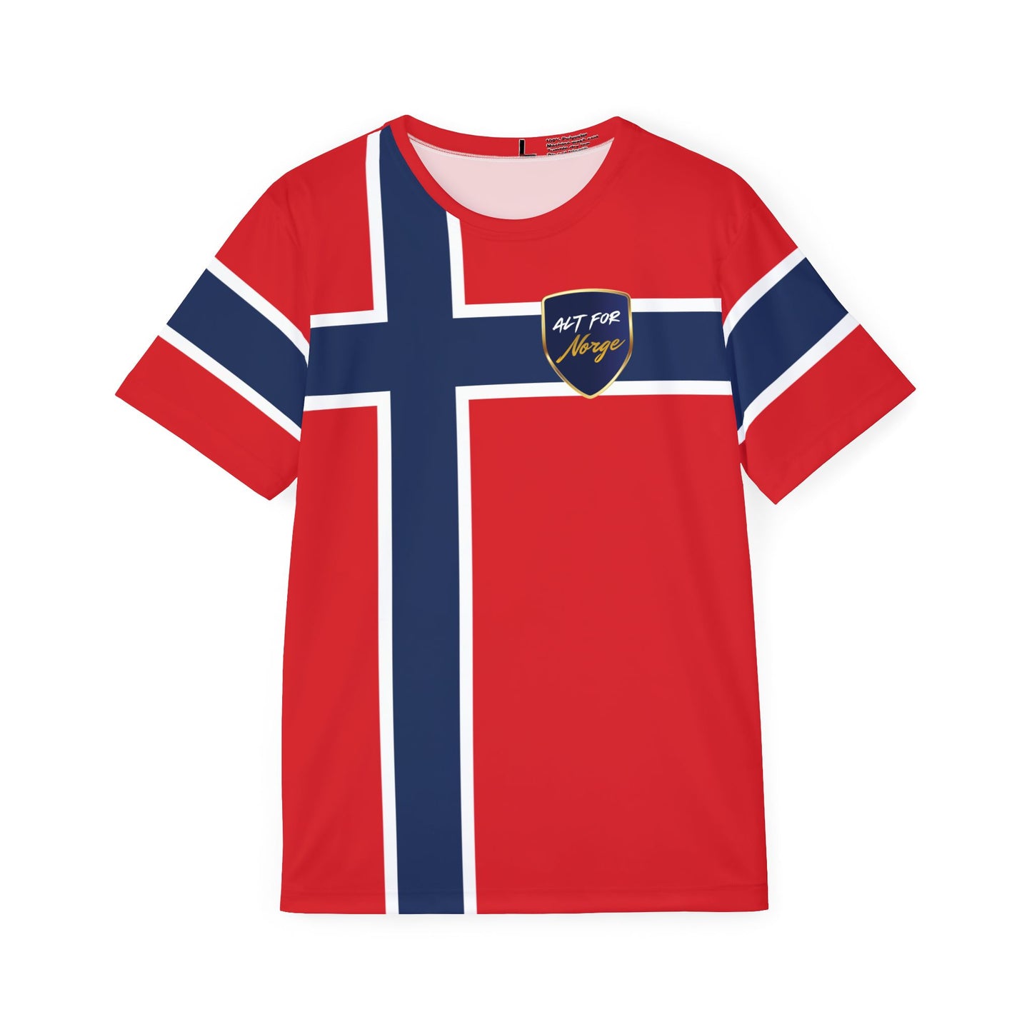 Norway Flag Sports Jersey — Alt For Norge Athletic Tee