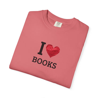 I Love Books T-Shirt — Vintage Love Books Tee for Readers & Book Lovers