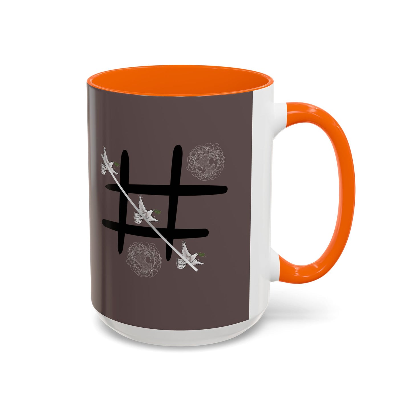 Peace Wins Ceramic Coffee Cup Peace/War design (11/15oz)