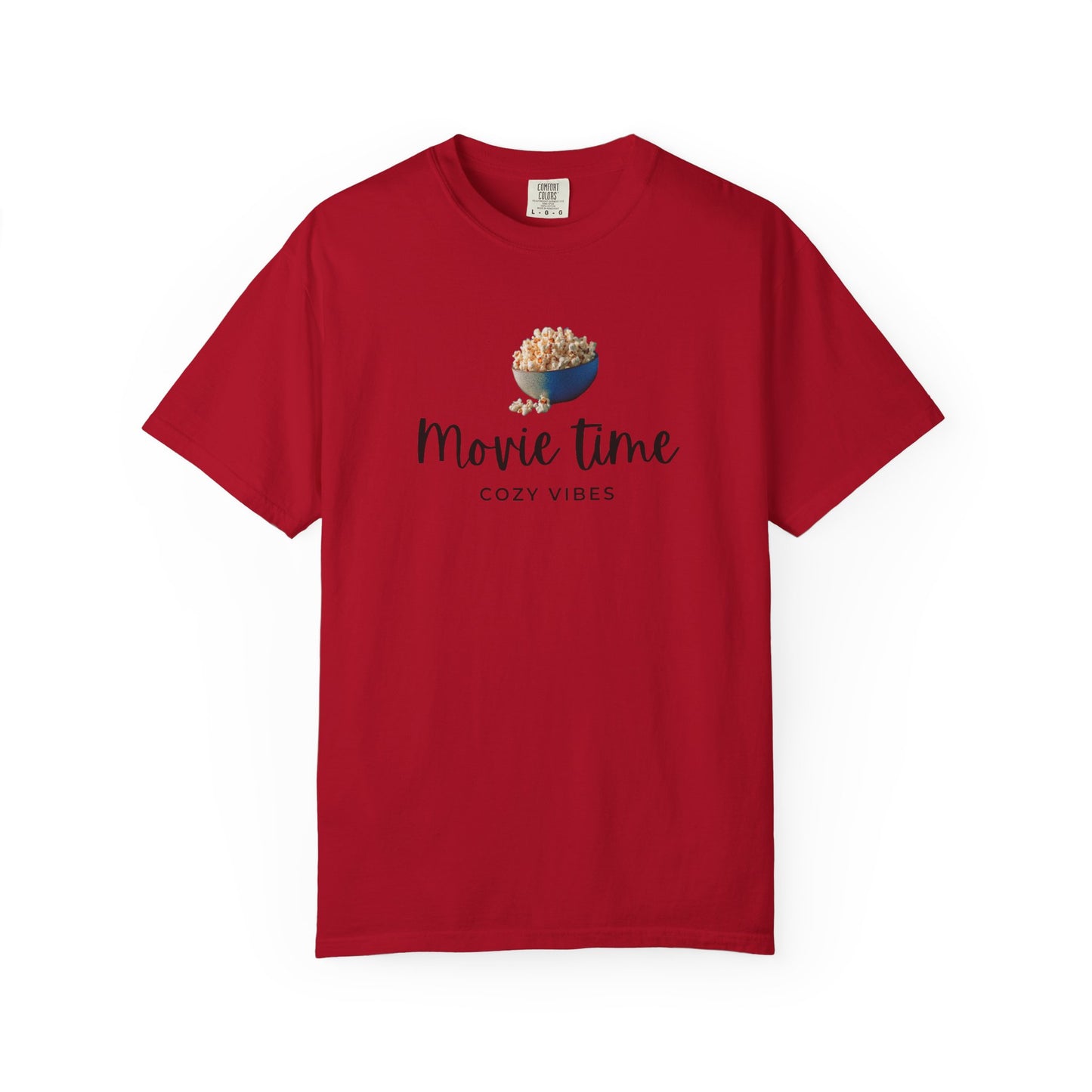 Movie Time T-Shirt – Cozy Vibes Popcorn Graphic Tee