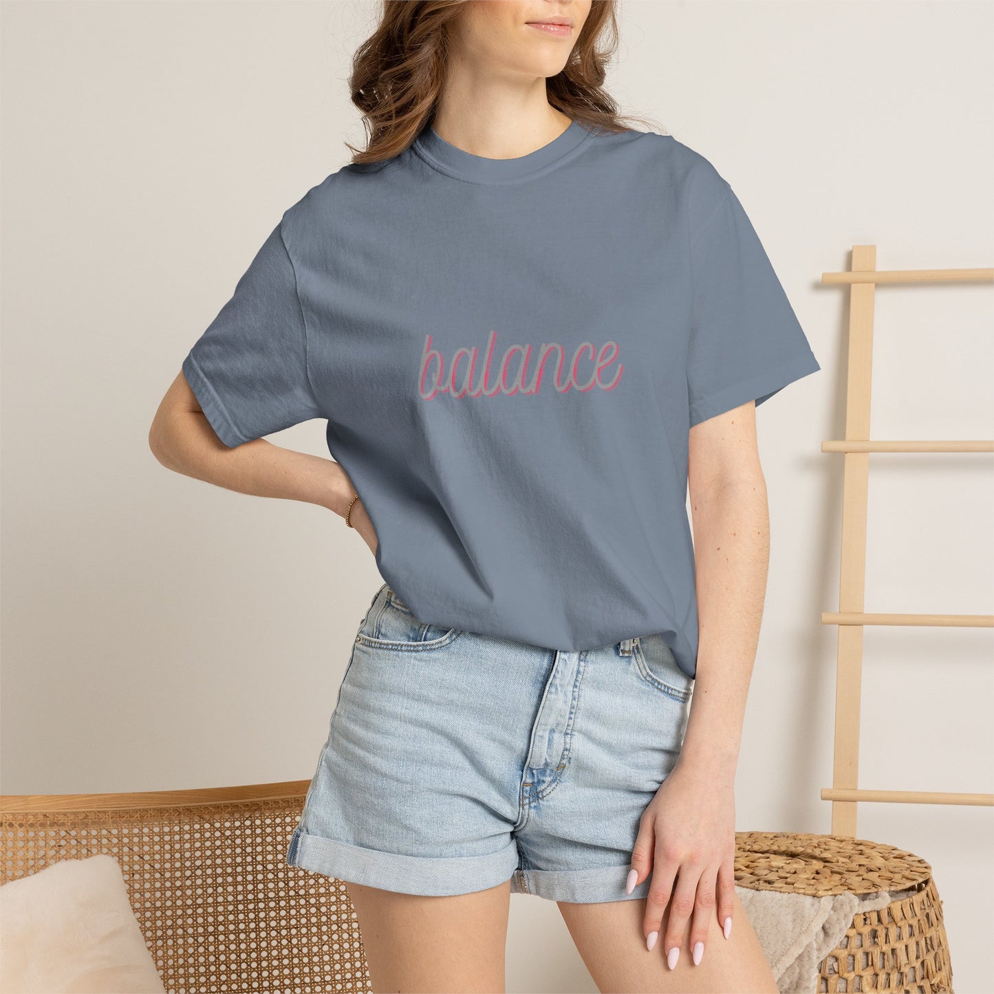 Balance Tee — Minimalist Inspirational  T-Shirt  'balance' Text