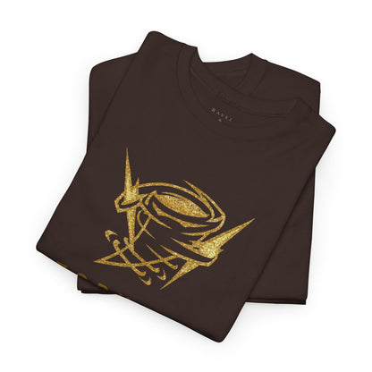 'Tornado Energy' Gold Storm Logo Graphic Tee