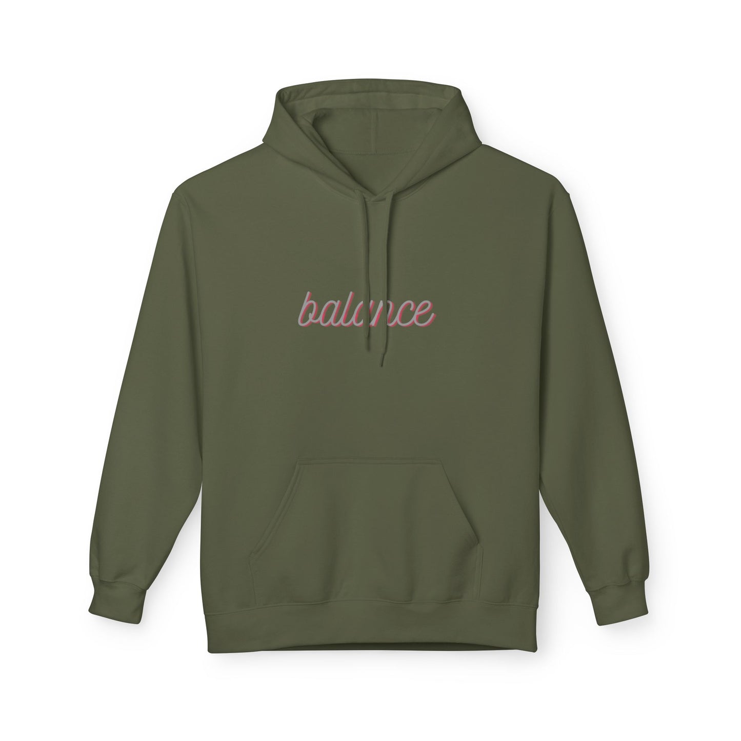 Balance Script Hoodie Typography Pullover