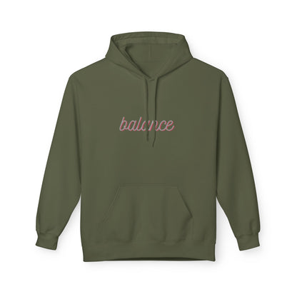 Balance Script Hoodie Typography Pullover