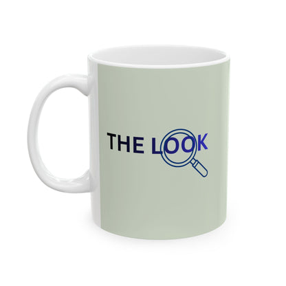 "The Look" Minimalist Coffee Cup with Sleek Line Art (11oz, 15oz)