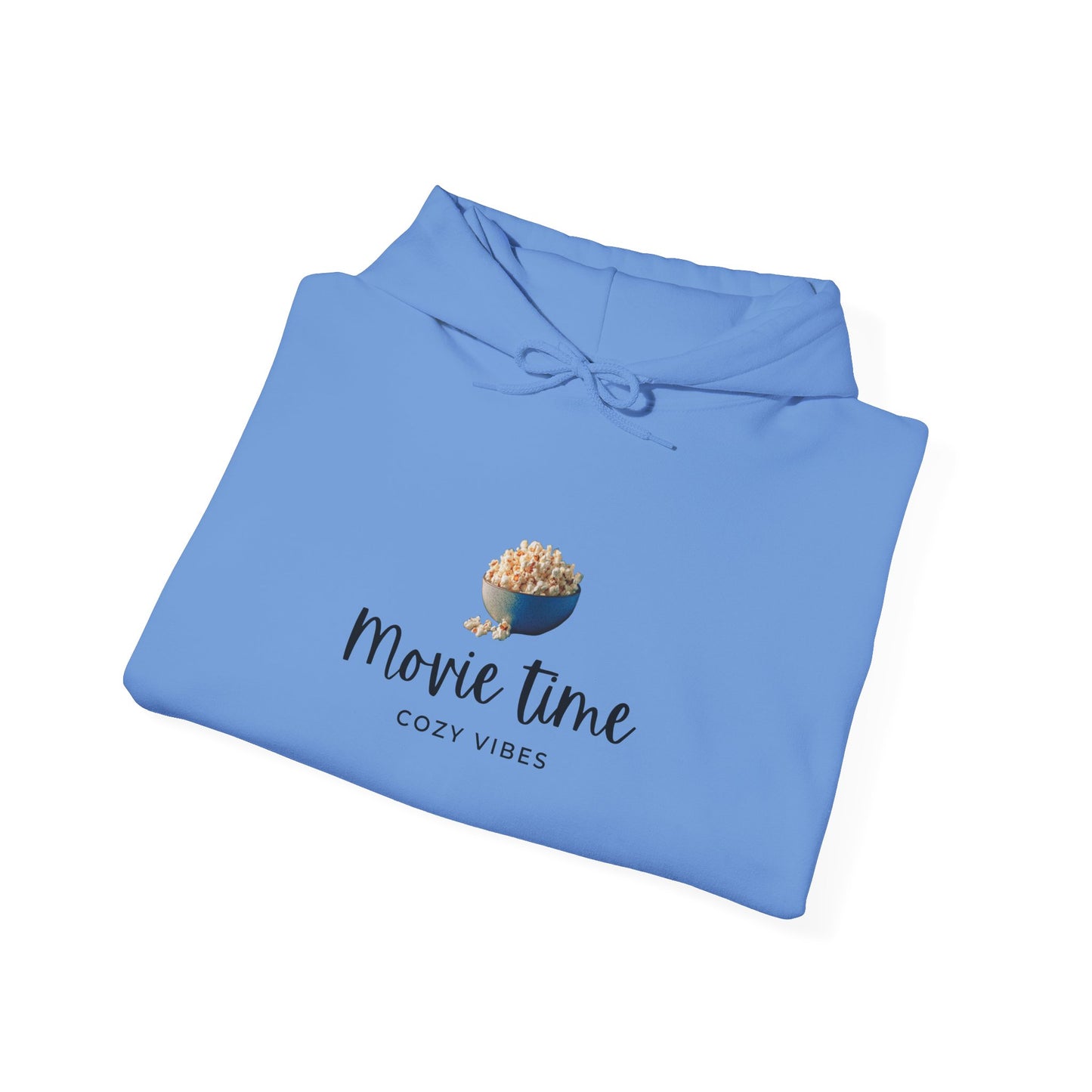 Movie Time Hoodie — Cozy Popcorn Graphic Sweatshirt