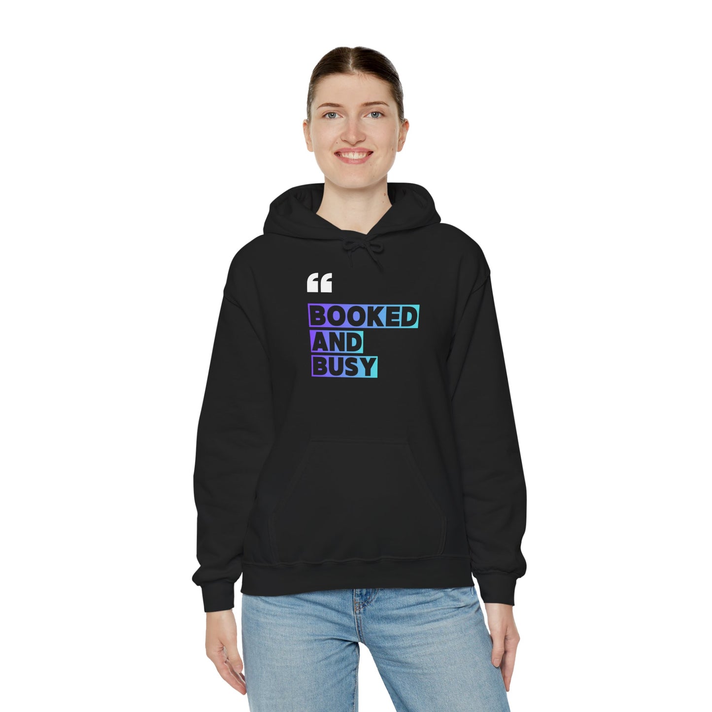 "Booked and Busy" Graphic Pullover for Readers & Creatives