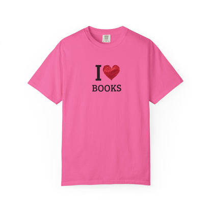 I Love Books T-Shirt — Vintage Love Books Tee for Readers & Book Lovers