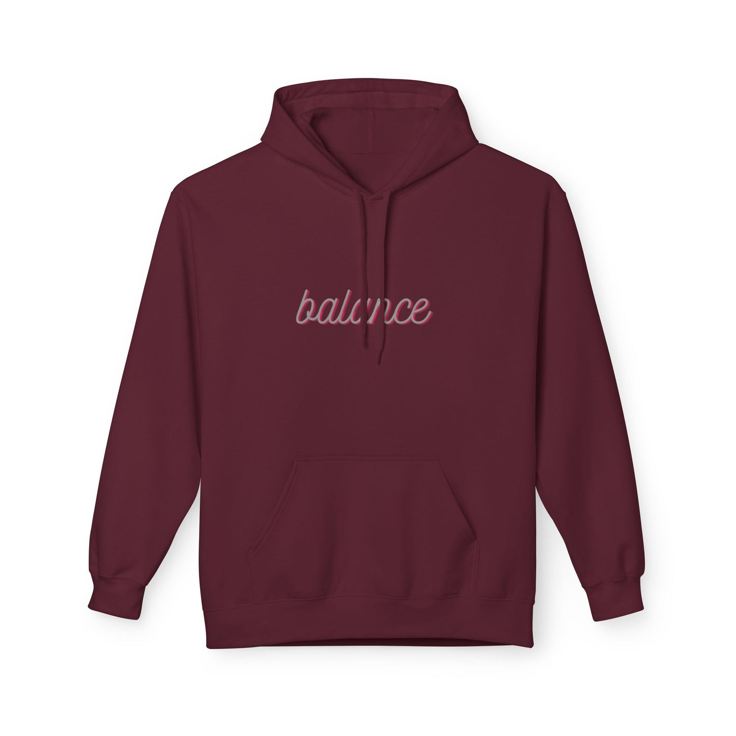 Balance Script Hoodie Typography Pullover