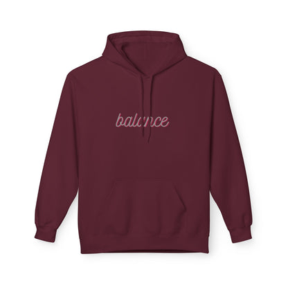 Balance Script Hoodie Typography Pullover