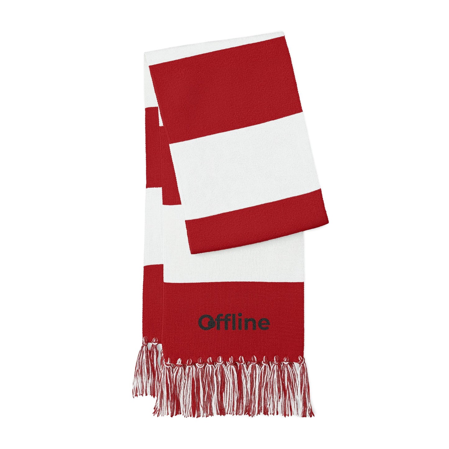 Embroidered 'Black Offline' Spectator Scarf