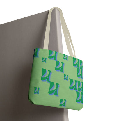 Retro Wave Monogram Tote Bag