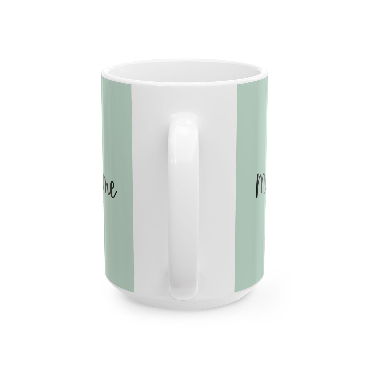 Ceramic Mug "Movie Time, Cozy Vibes" Popcorn Design (11oz & 15oz)
