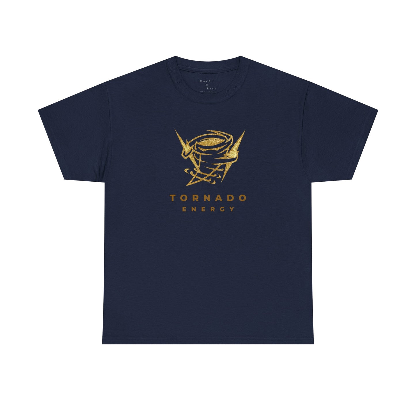 'Tornado Energy' Gold Storm Logo Graphic Tee