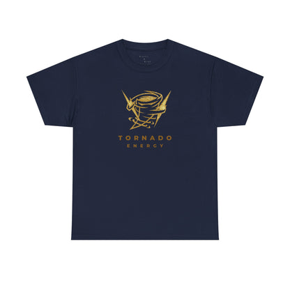 'Tornado Energy' Gold Storm Logo Graphic Tee