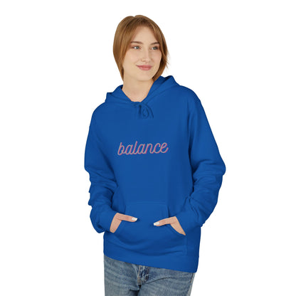 Balance Script Hoodie Typography Pullover