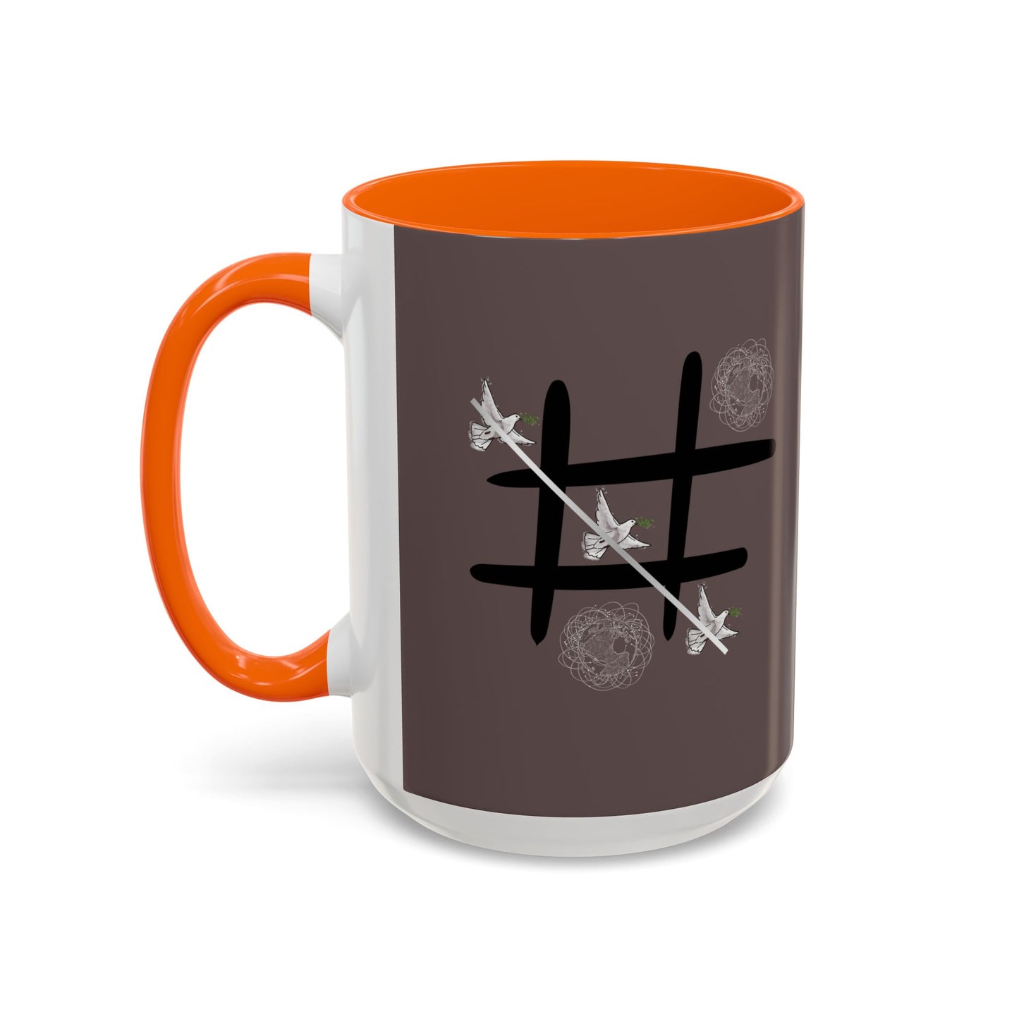 Peace Wins Ceramic Coffee Cup Peace/War design (11/15oz)