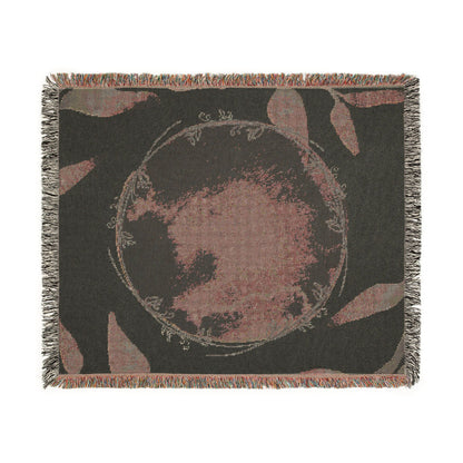 Woven Earth Moon Globe Throw Blanket