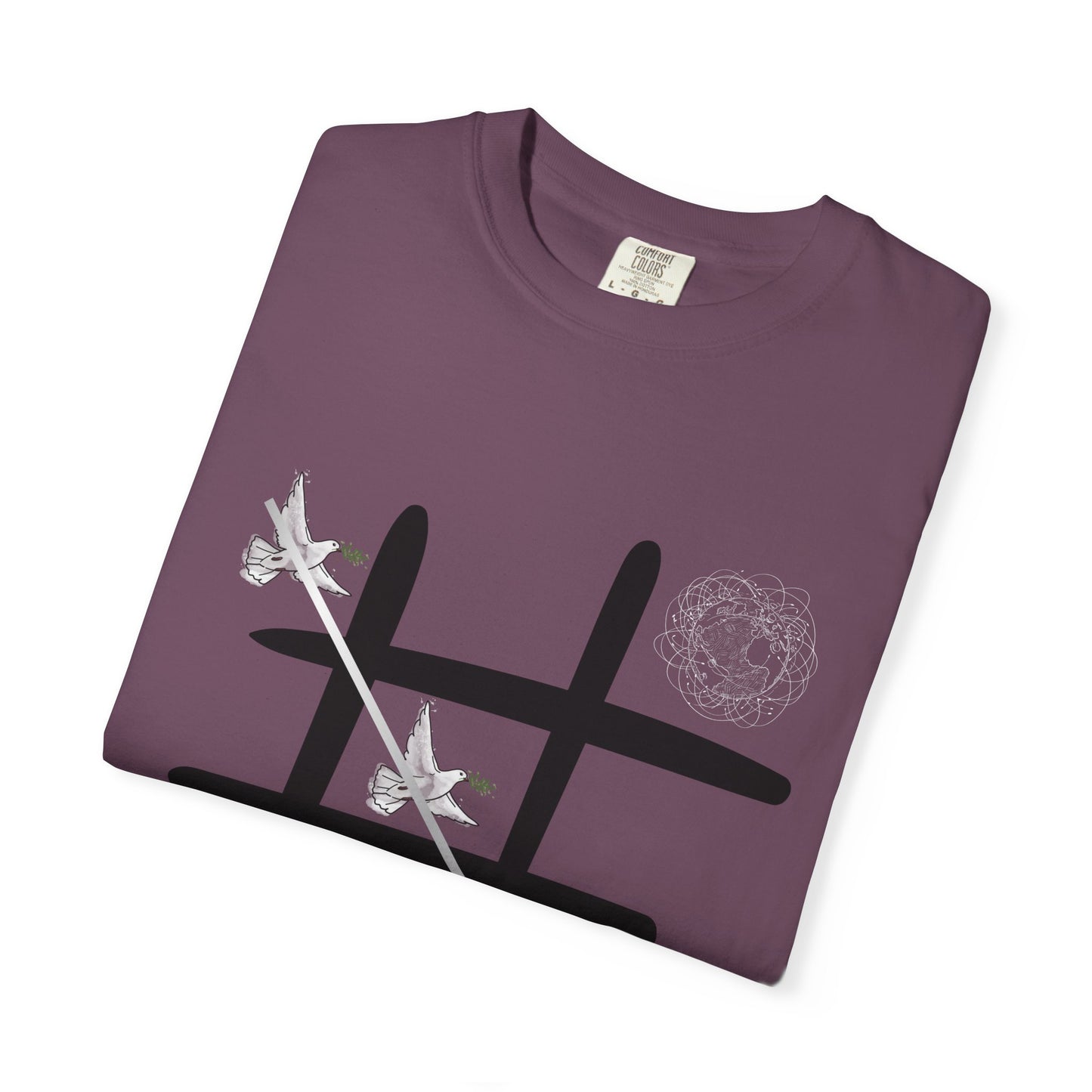 Tic Tac Doves Graphic T-Shirt Peace Wins