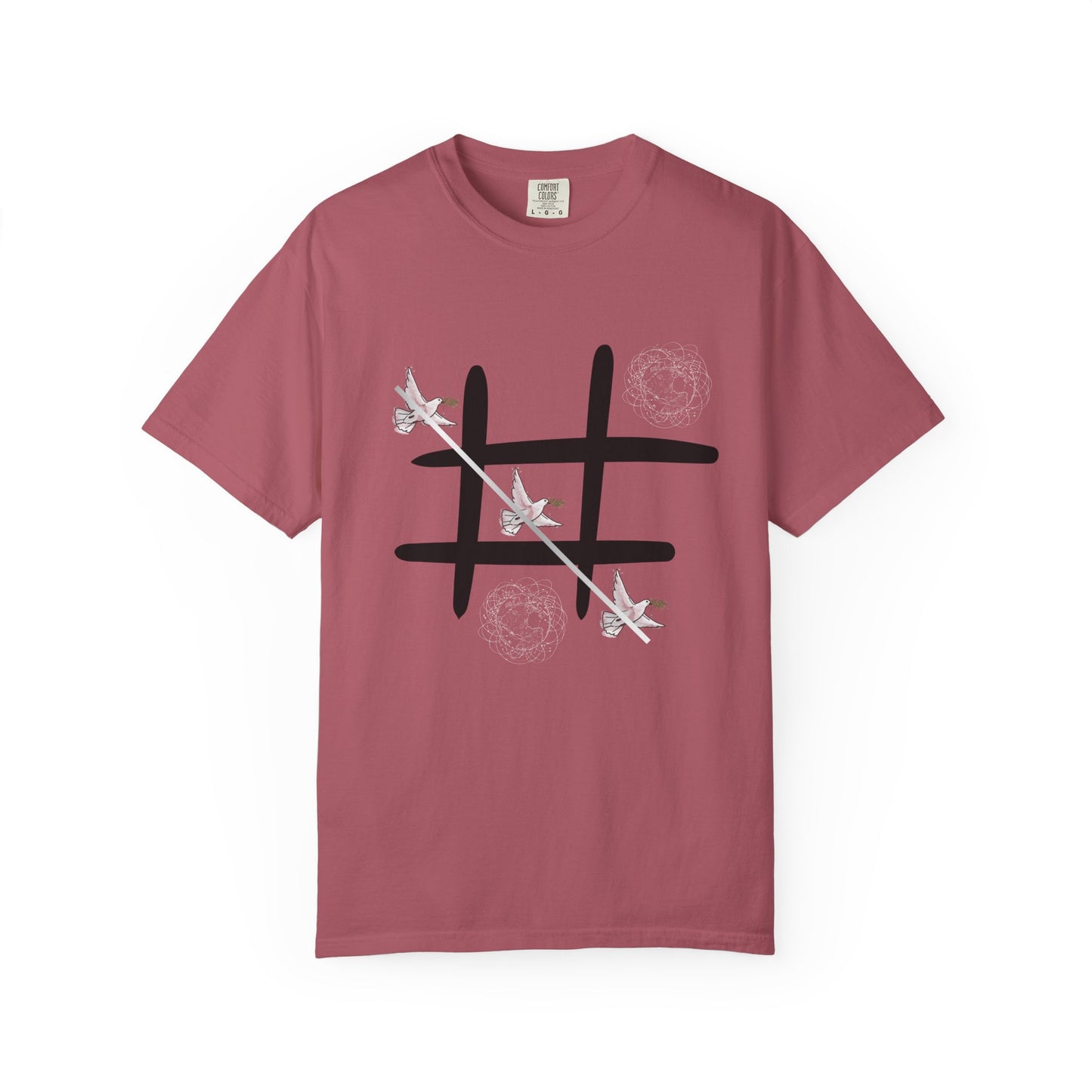 Tic Tac Doves Graphic T-Shirt Peace Wins