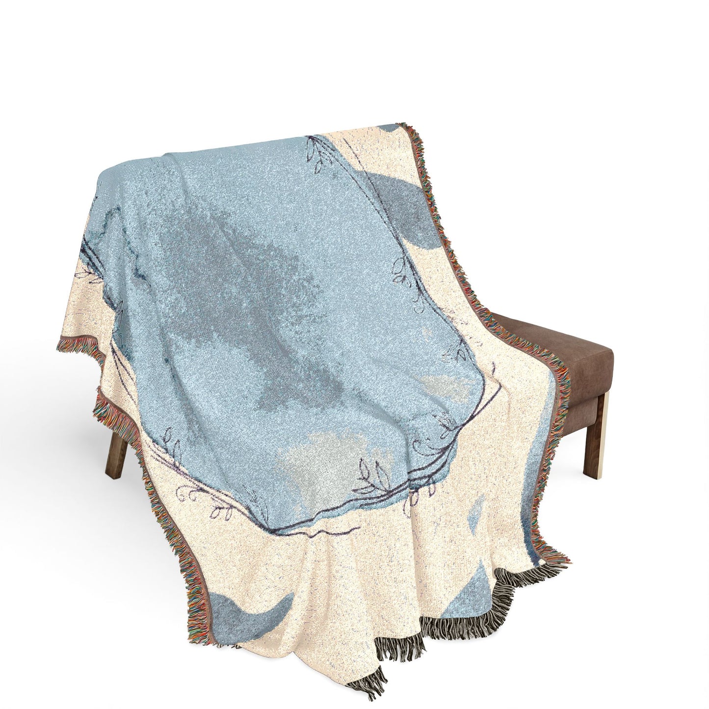 Woven Earth Moon Globe Throw Blanket