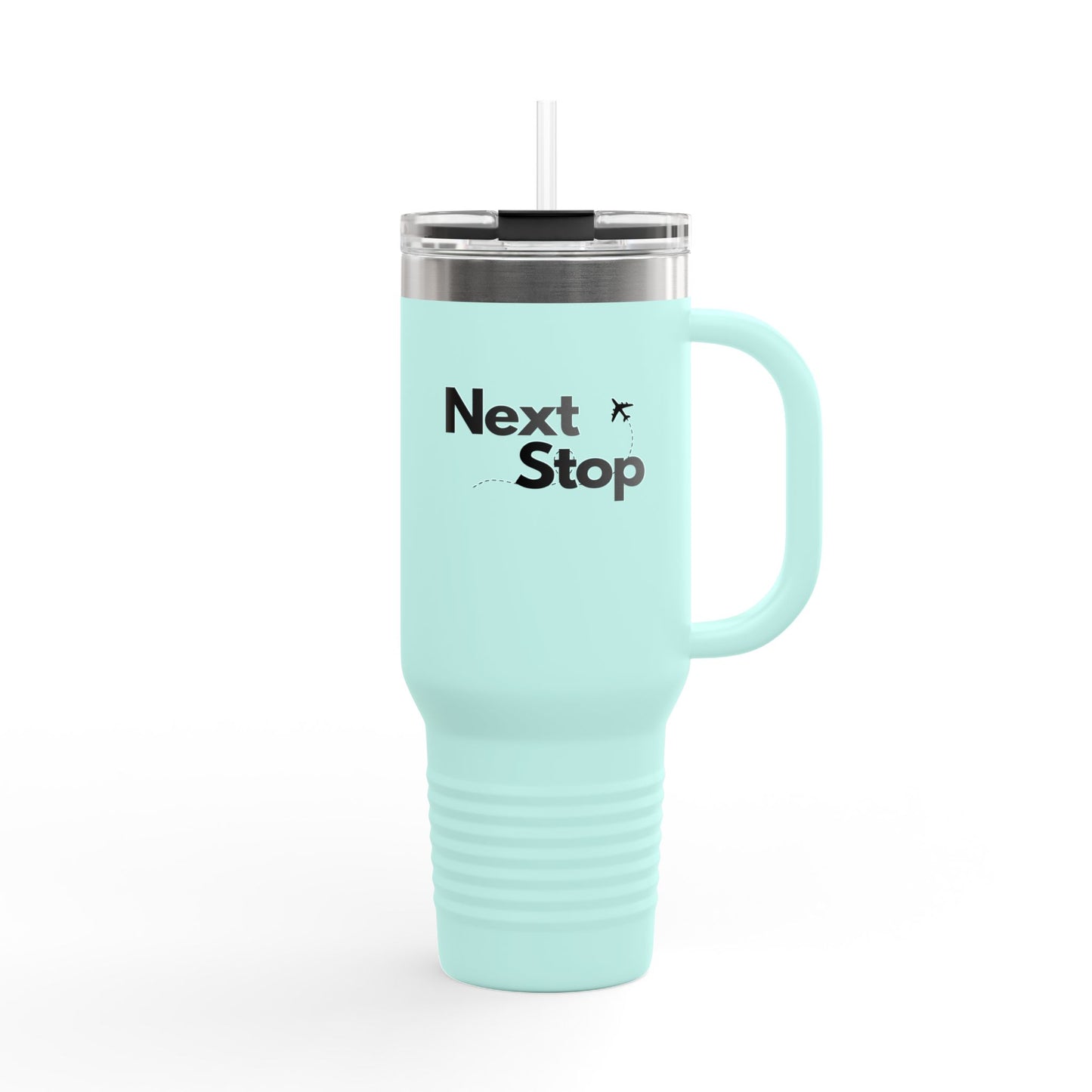 "Next Stop" Insulated Tumbler for Commuters & Travelers (40oz)